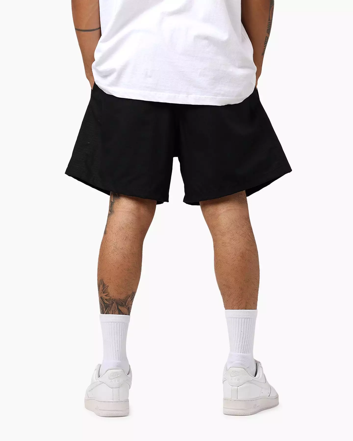 Raised By Wolves Barbarian Ripstop Camp Shorts Black