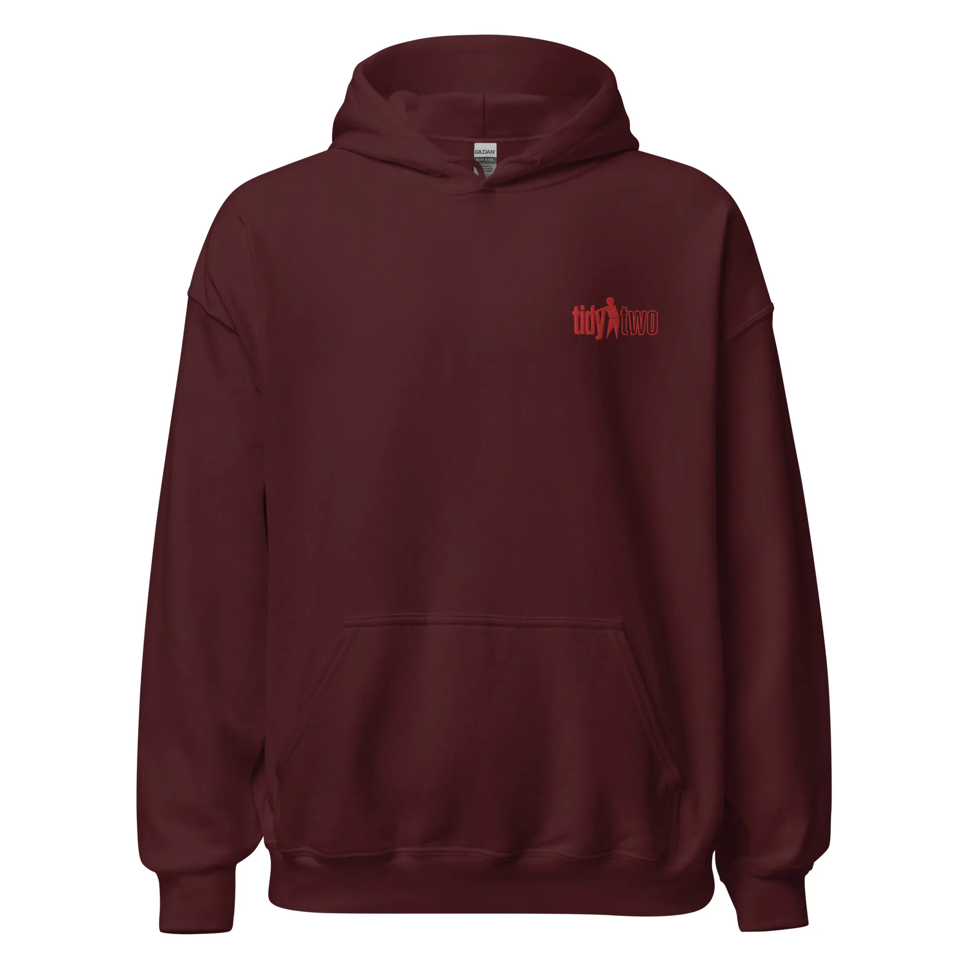 Red TidyTwo Hoodie (embroidered)