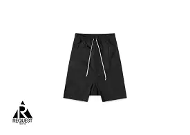 Rick Owens DRKSHDW Drawstring Pod Ripstop Shorts Black