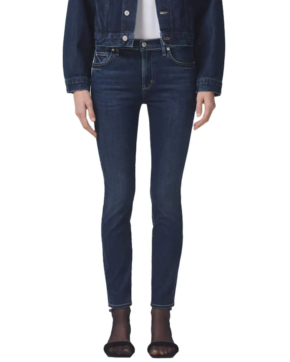 Rocket Ankle Mid Rise Skinny Jean in Courtland