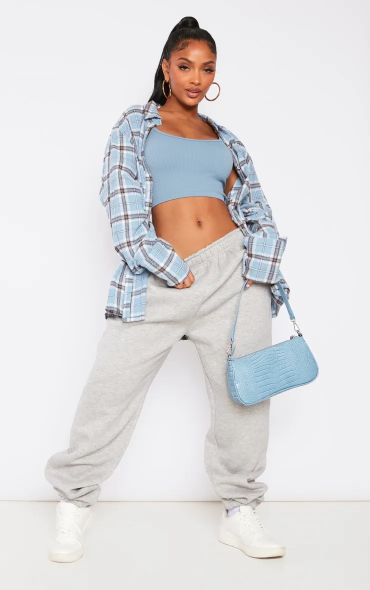 Shape Grey High Waist Pocket Detail Joggers