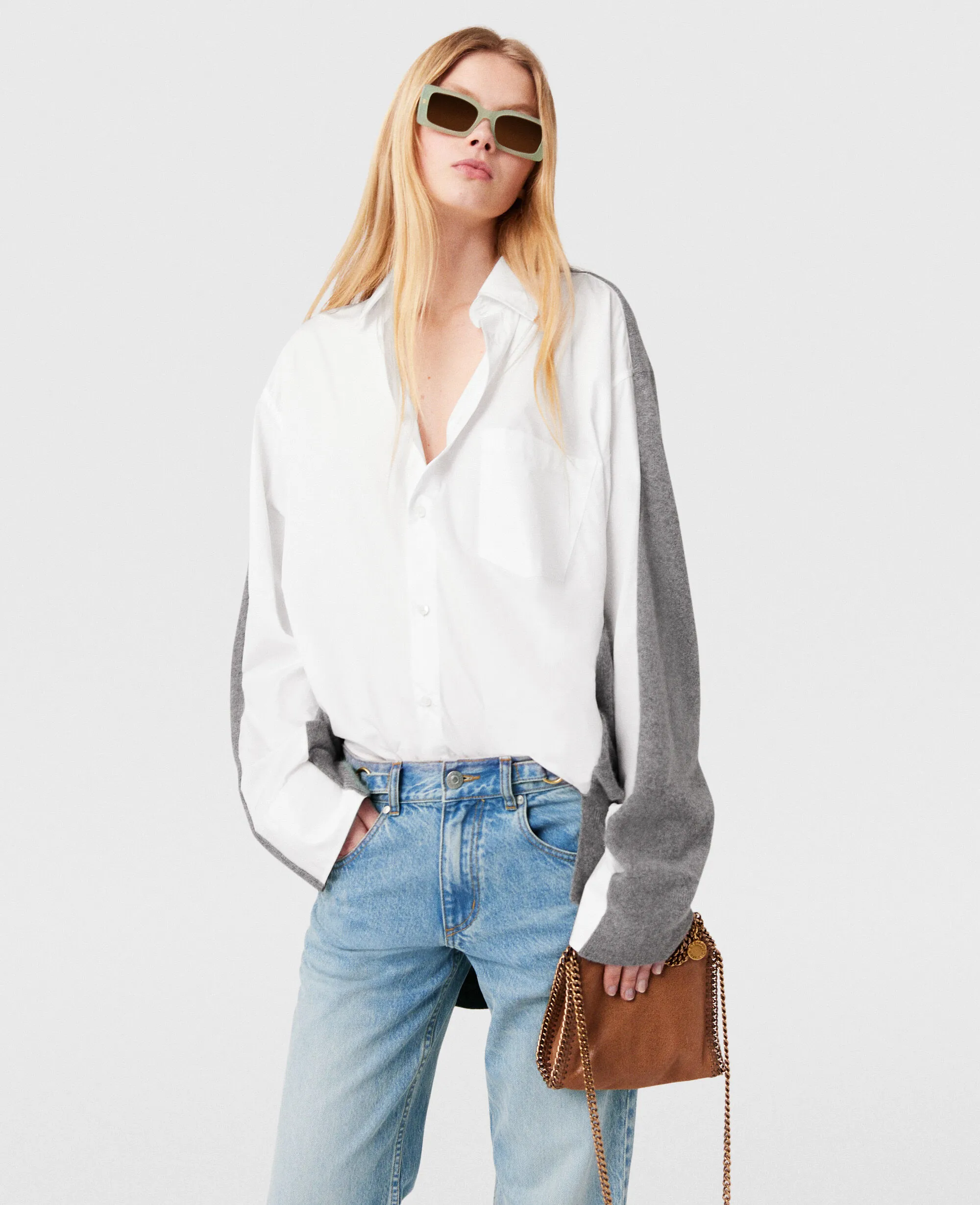 Shirting Details Long Sleeve Sweater