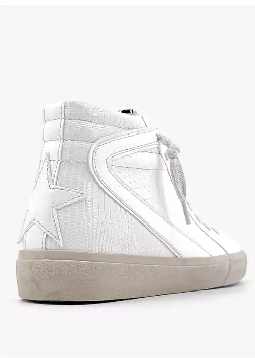 SHU SHOP Rooney White Snake Sneaker