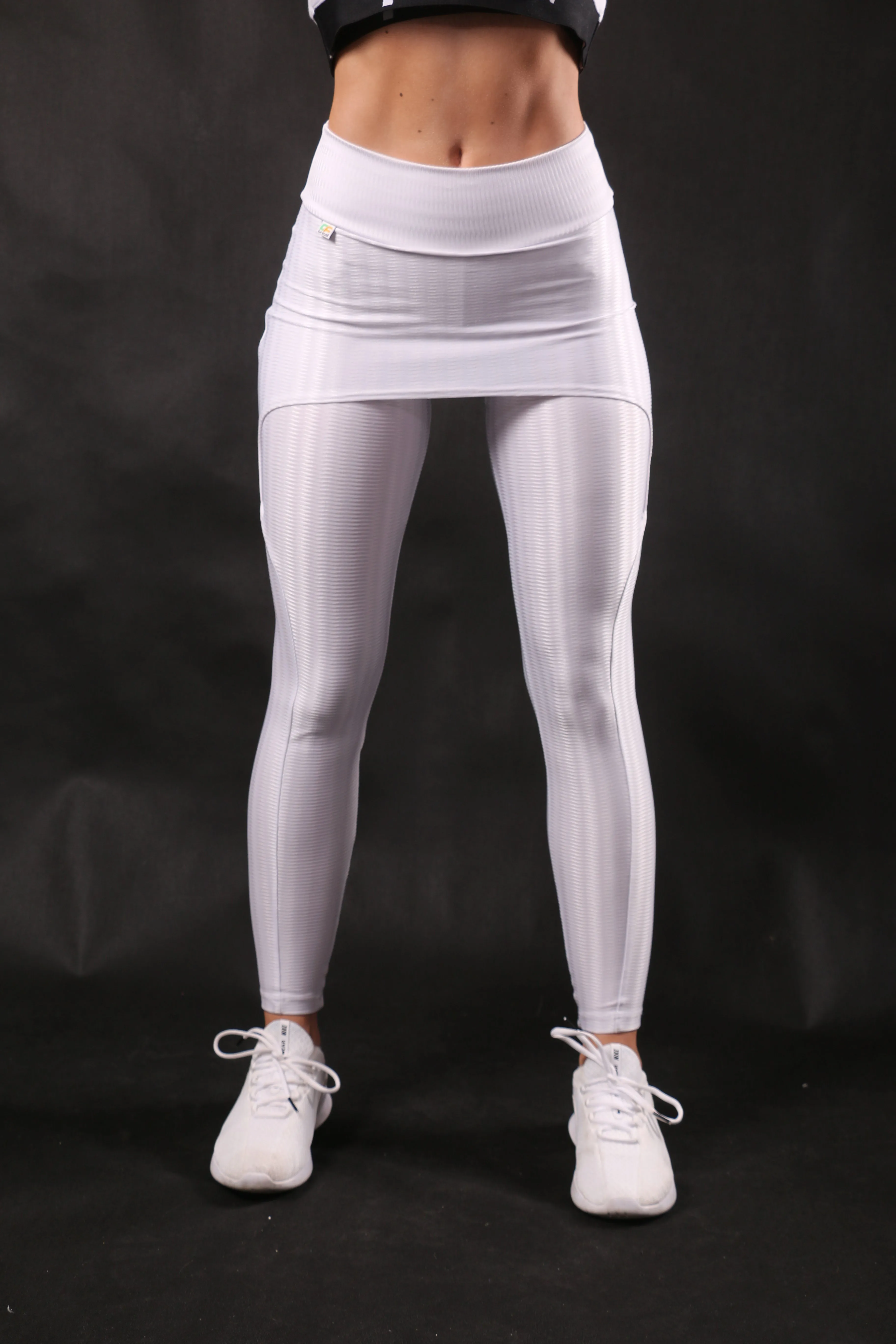 Skirt leggings of Lycra - White