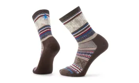 Smartwool Everyday Fair Isle Sweater Light Cushion Crew Socks Color: Chestnut