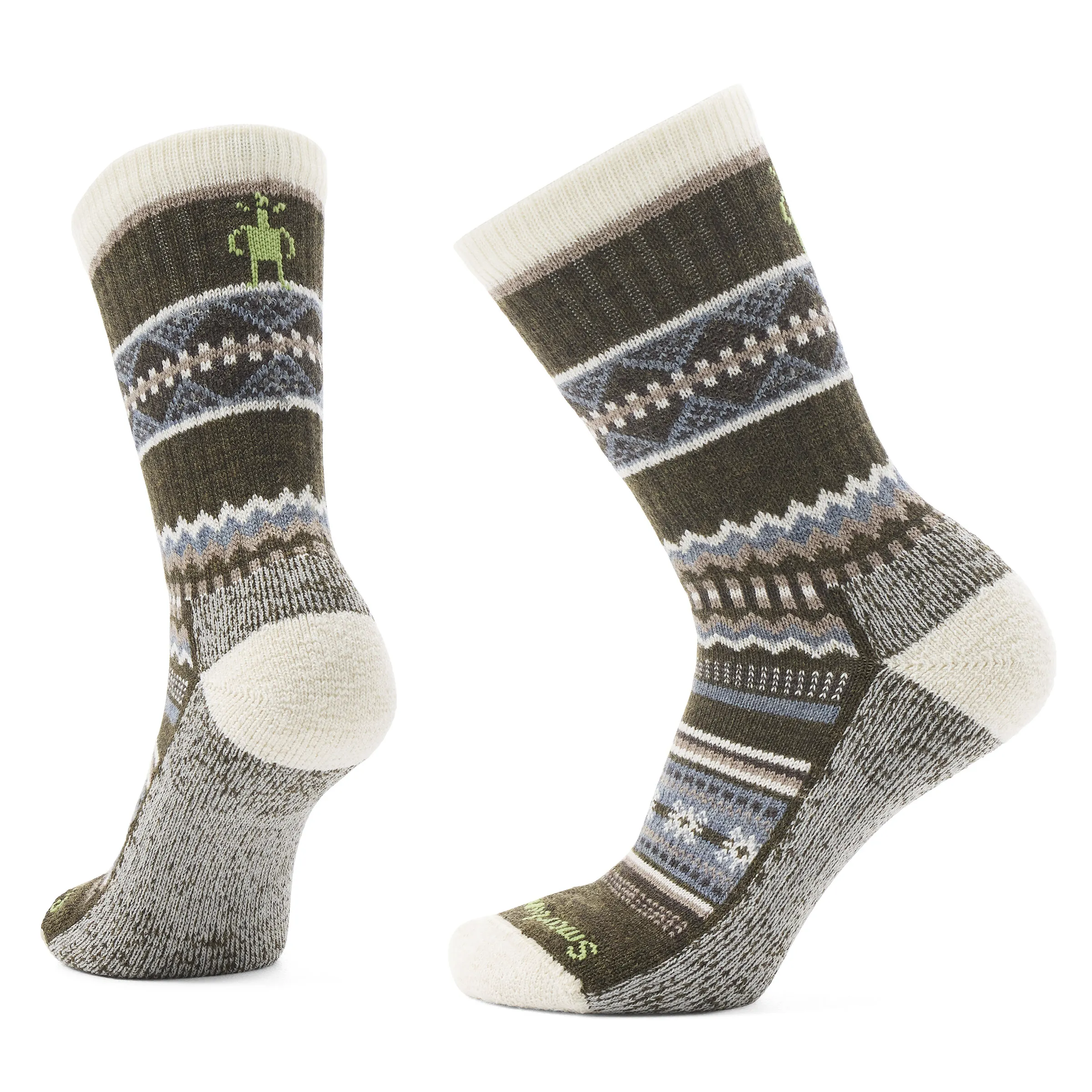 Smartwool Everyday Snowed In Sweater Crew Socks Color: Military Olive