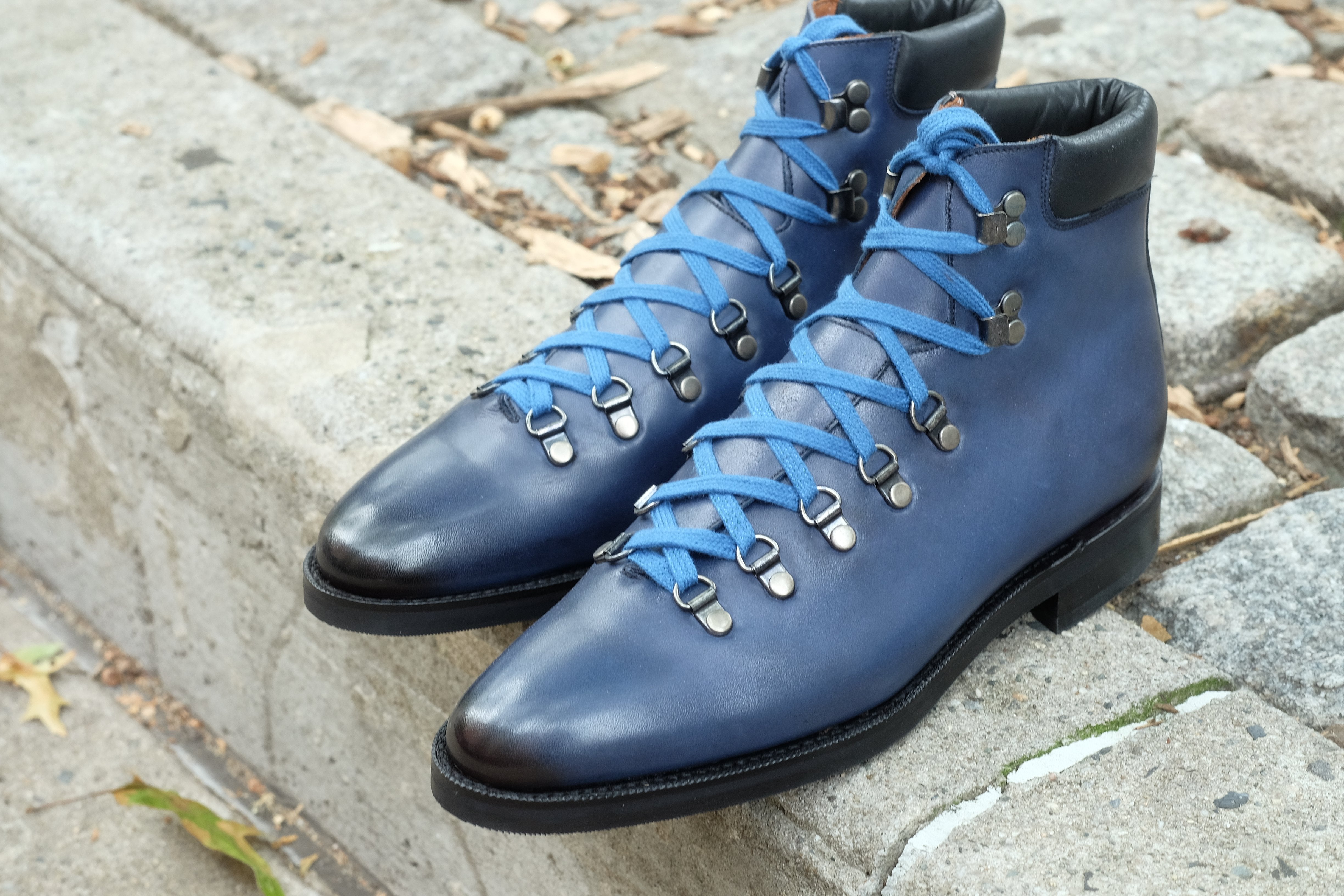 Snoqualmie - MTO - Shaded Navy Calf - TMG Last - Double City Rubber Sole