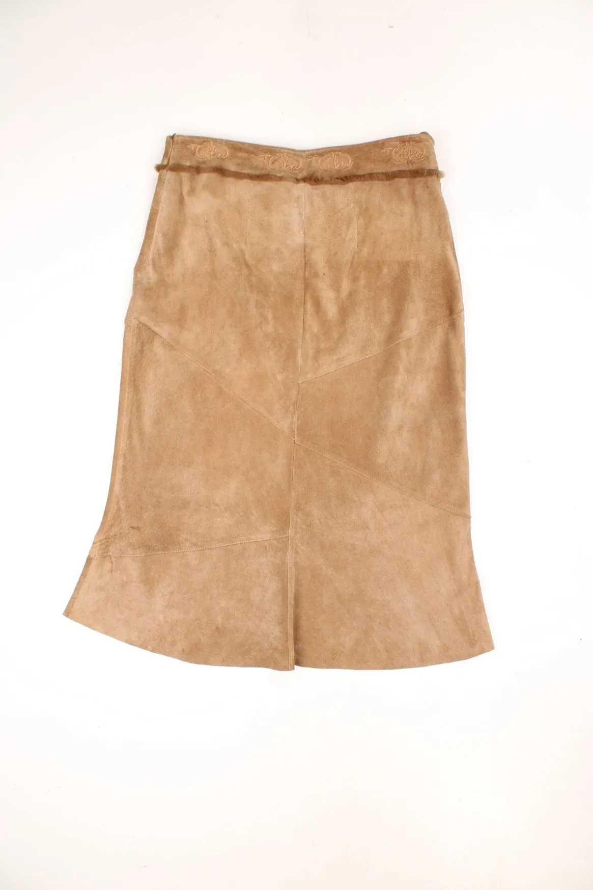 Suede Midi Skirt