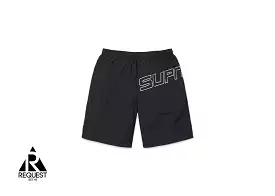 Supreme Curve Nylon Shorts Black”