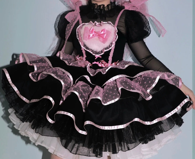 Sweet rabbit Peach bunny Lolita dress