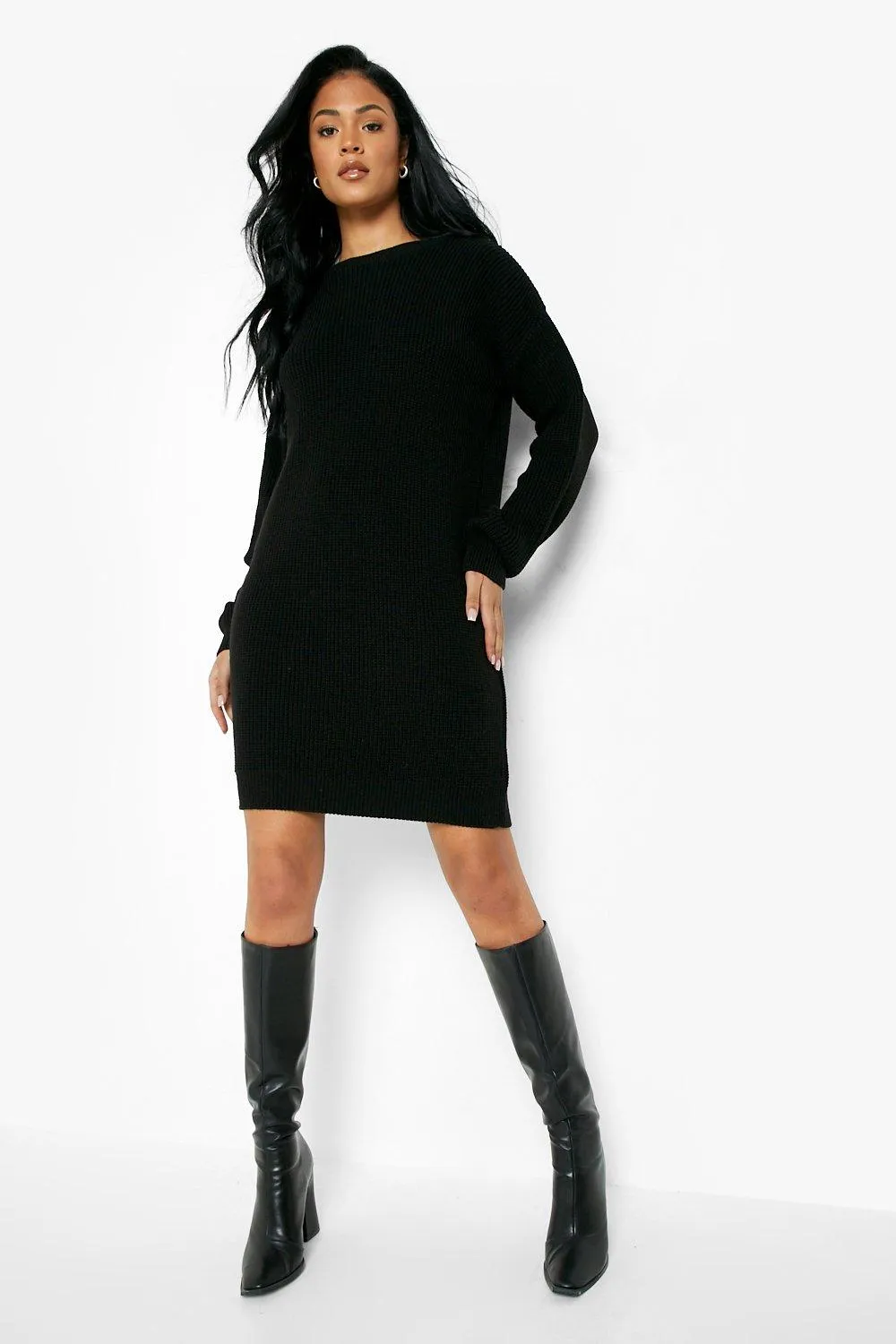 Tall Crew Neck Sweater Dress