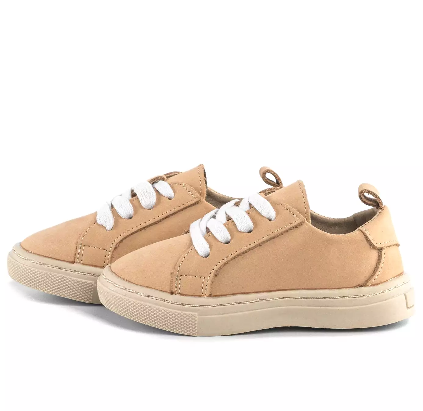 Tan Nubuck - Low Top Sneakers