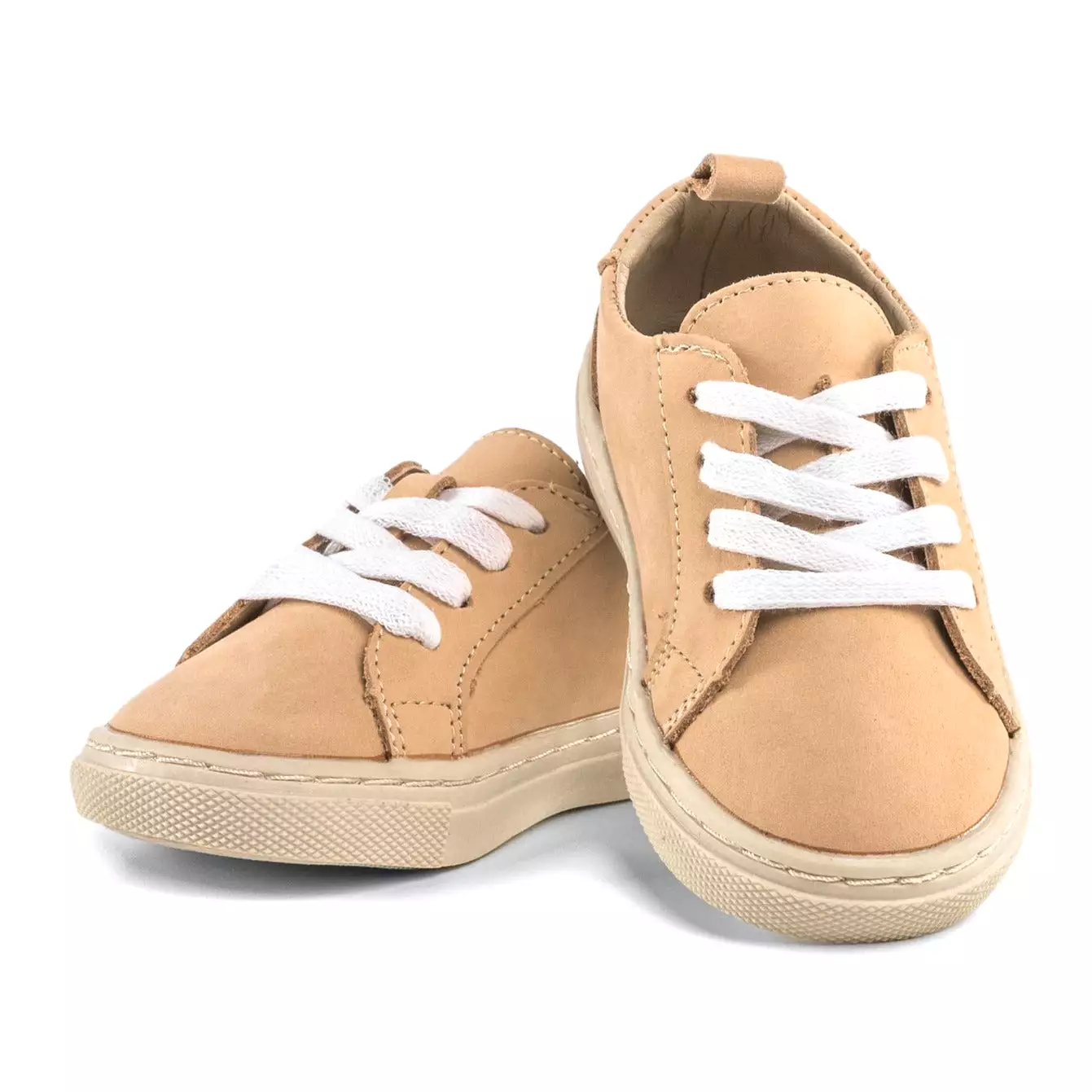 Tan Nubuck - Low Top Sneakers