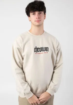 Thrown - Embroidered Extended Pain Sand - Sweater