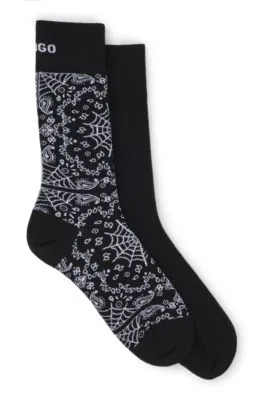 Two-pack of regular-length socks in cotton