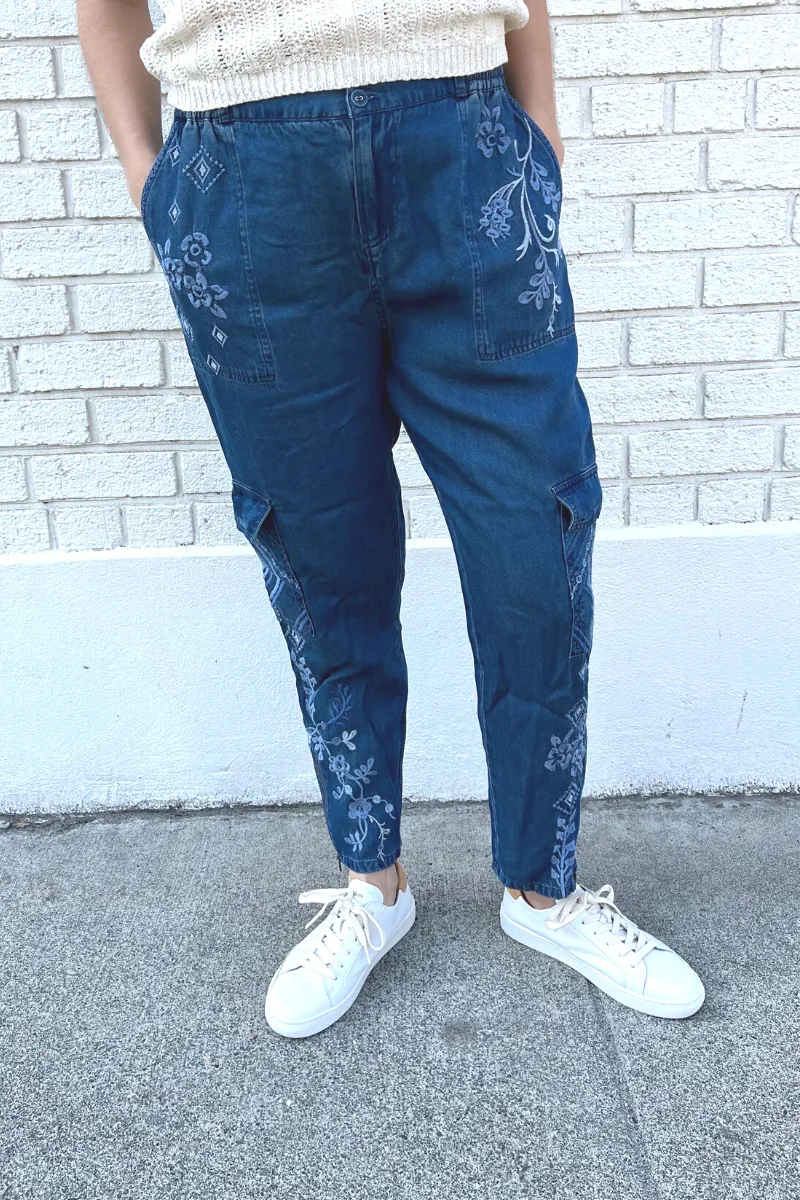 Willow Smocked Cargo Pant