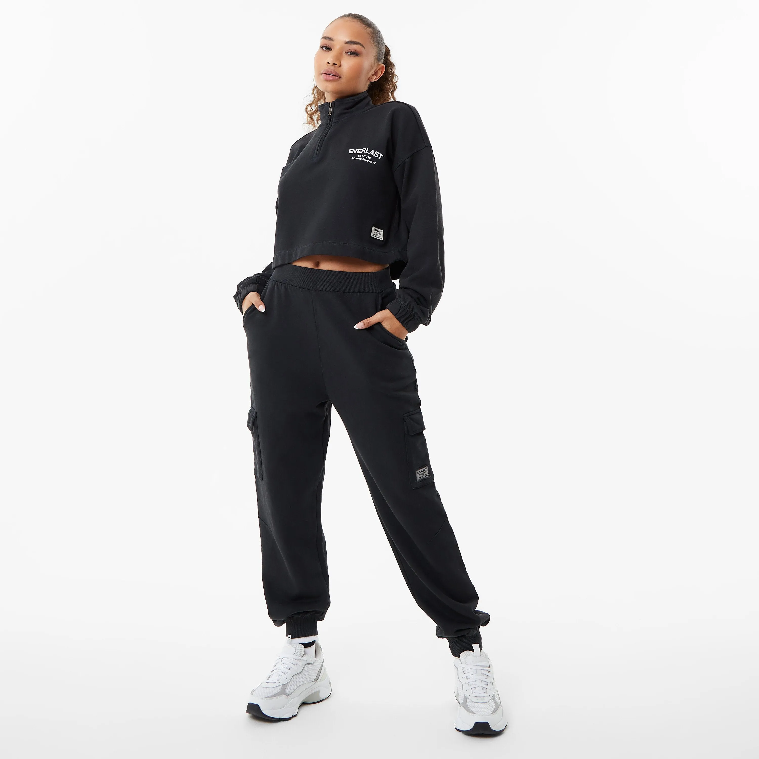 Women's Boxing Academy Crop Zip Up Sweater