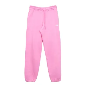 Women's Micrologo Print Fleece Pants Pink