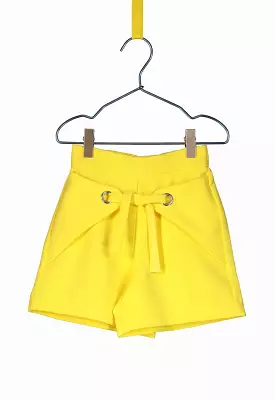 Wrap Around Detailed Bow Shorts