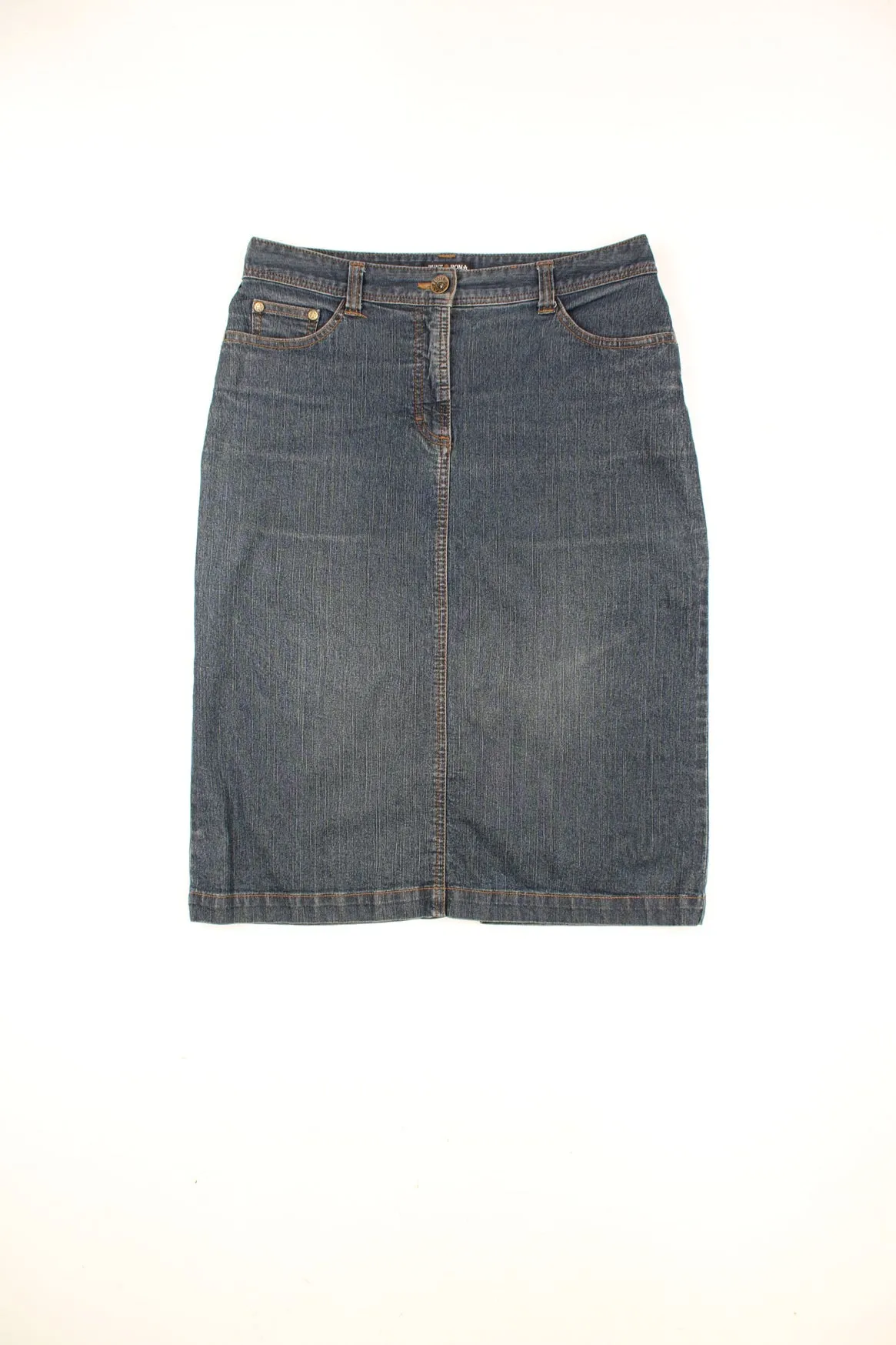 Y2K Denim Midi Skirt