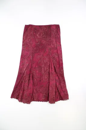 Y2K Paisley Skirt