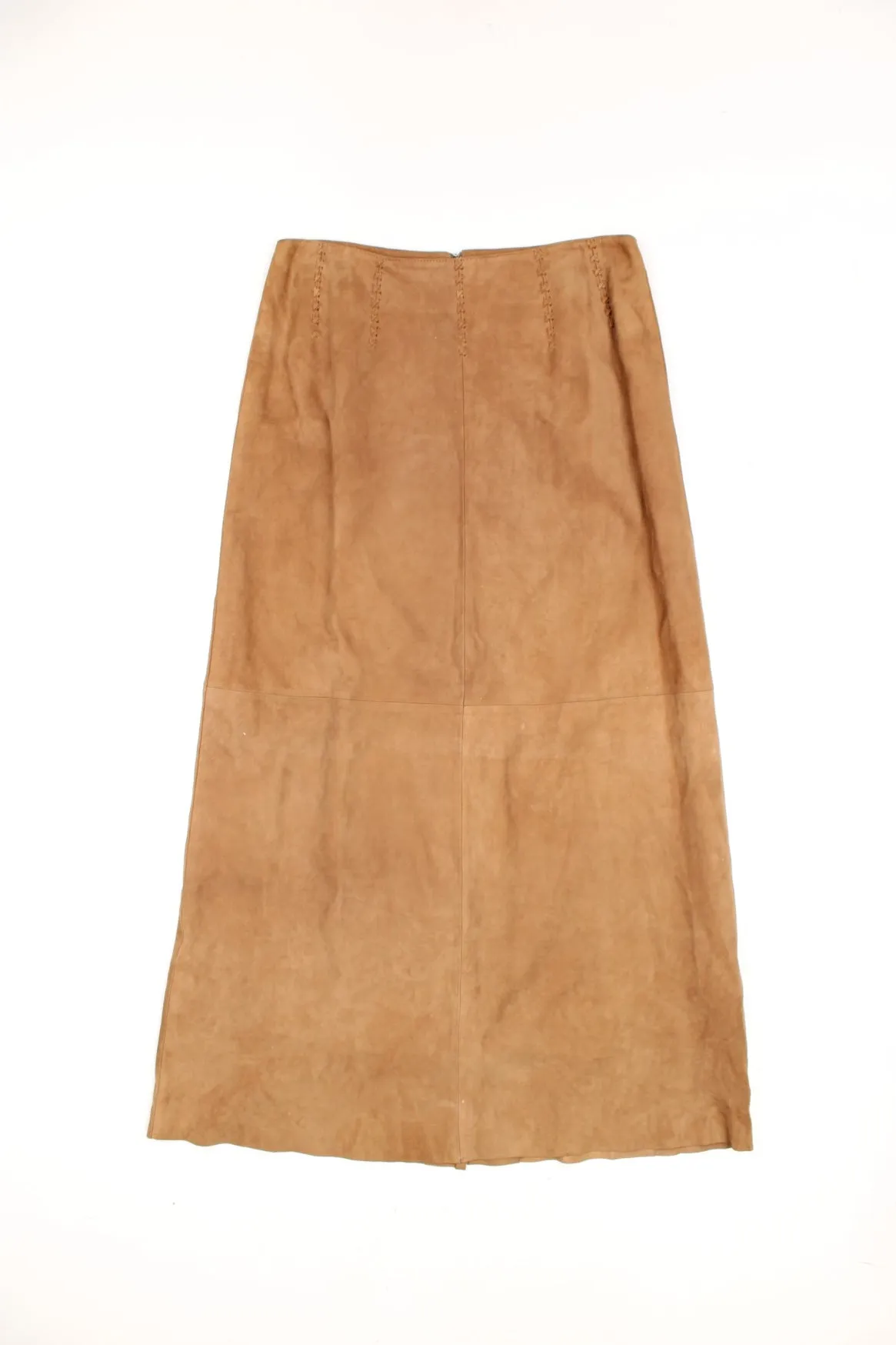 Y2K Suede Maxi Skirt