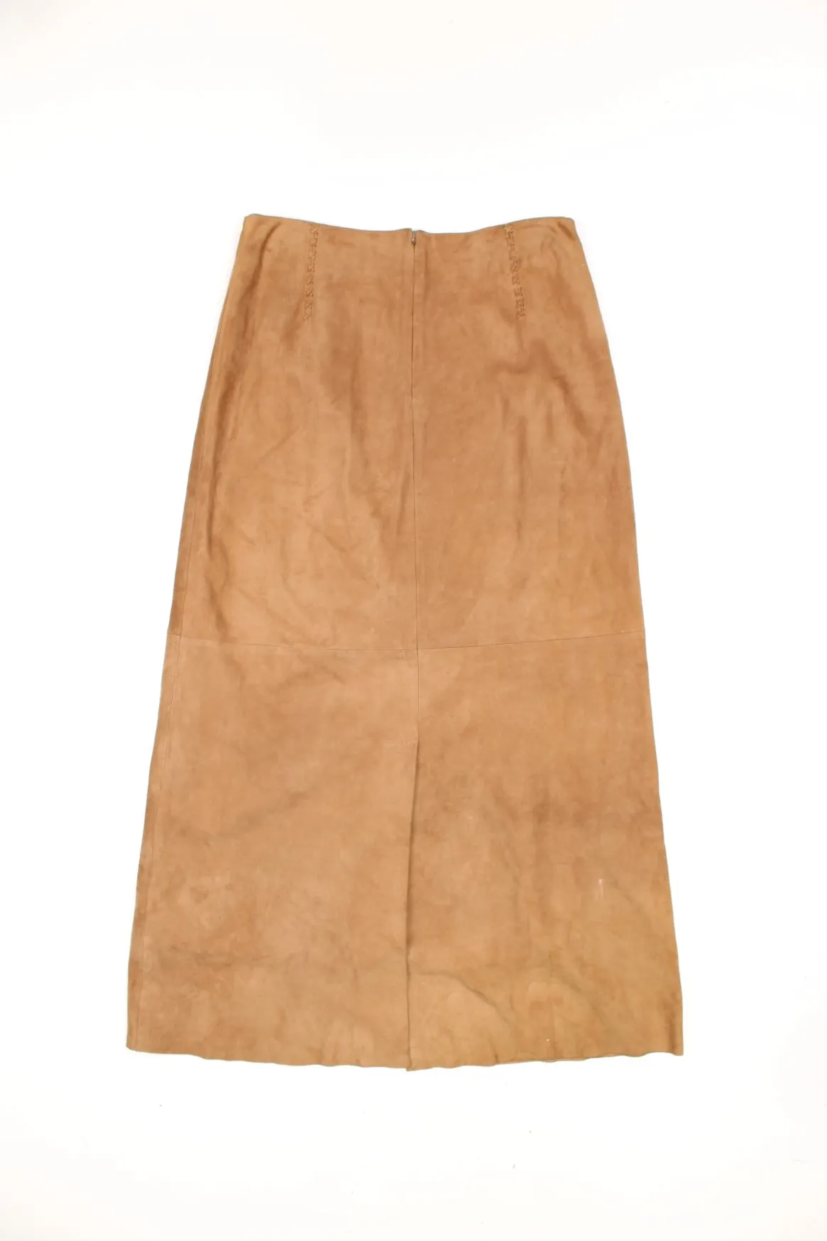 Y2K Suede Maxi Skirt