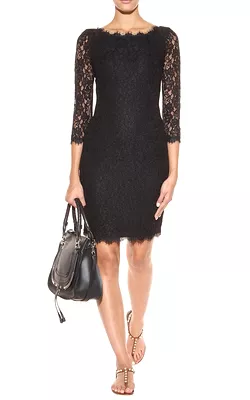 Zarita Lace Dress Black