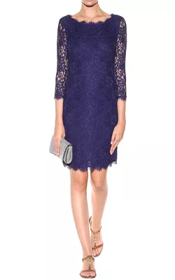 Zarita Lace Dress Navy